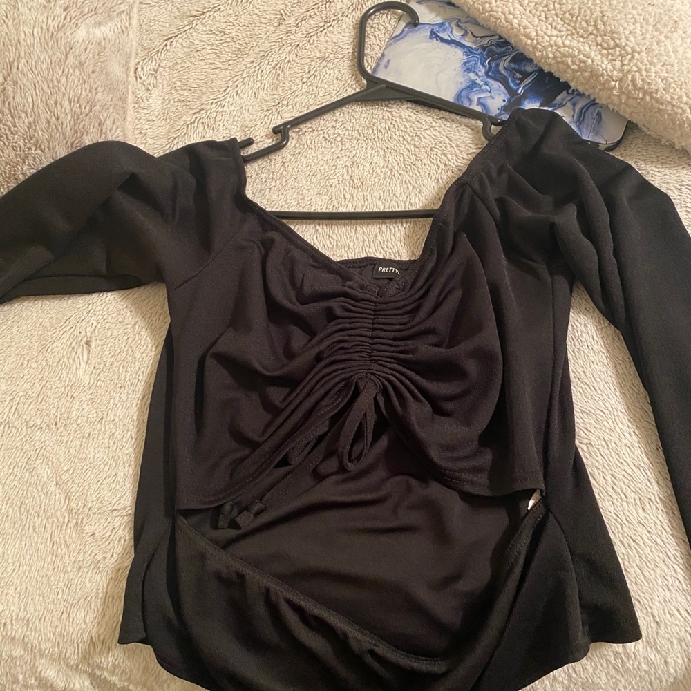 Cut out , ruched body suit